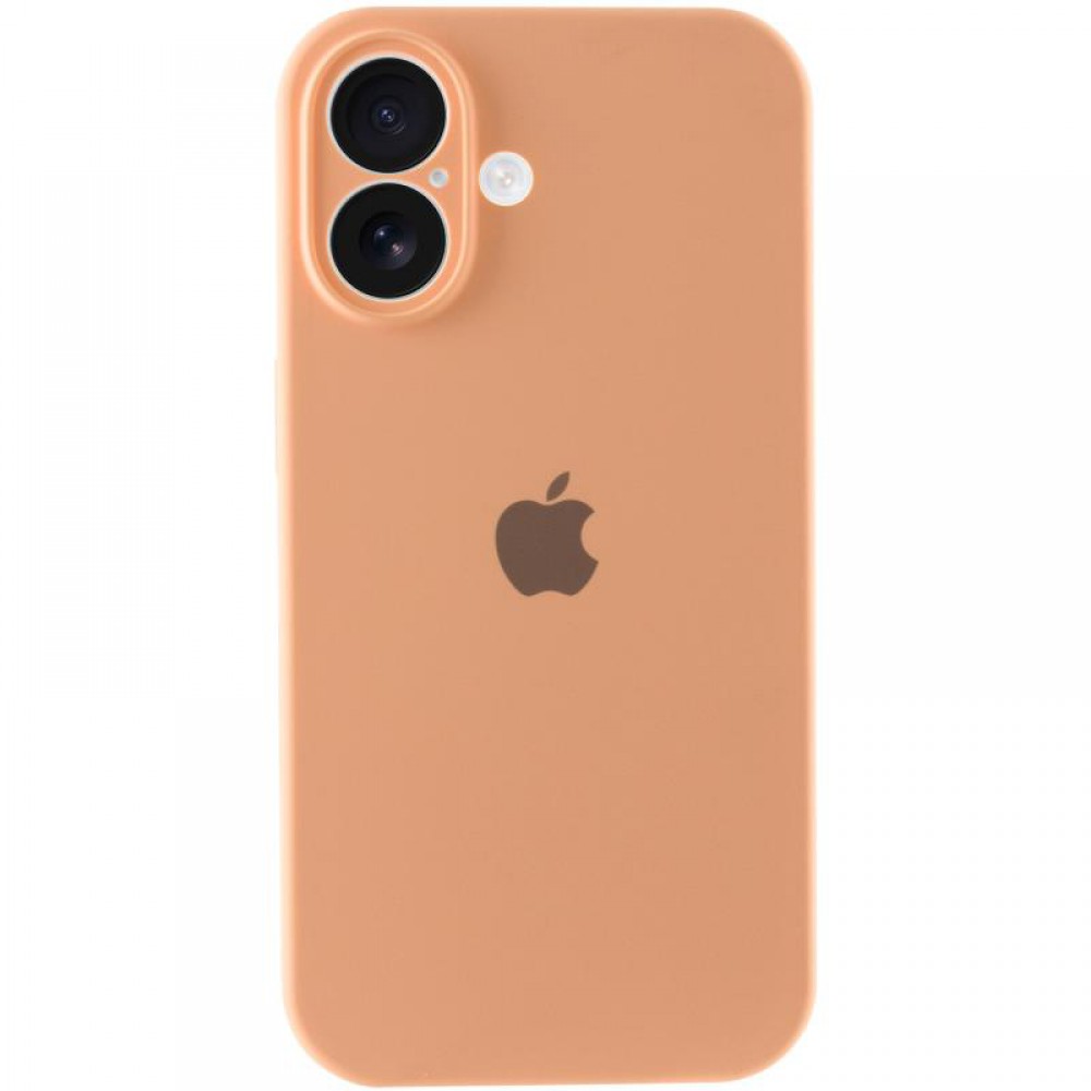 Чохол Silicone Case Full Camera Protective (AA) для Apple iPhone 16 Plus (6.7") Помаранчевий / Cantaloupe