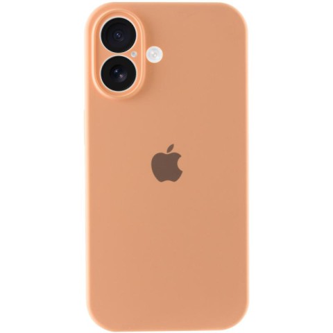 Чохол Silicone Case Full Camera Protective (AA) для Apple iPhone 16 Plus (6.7") Помаранчевий / Cantaloupe