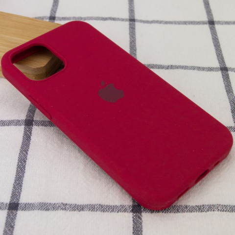 Чохол Silicone Case Full Protective (AA) для Apple iPhone 14 (6.1") Червоний / Rose Red