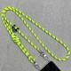 Шнурок з двумя креплениями (8мм) 150см Neon Green