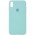 Чохол Silicone Case Full Protective (AA) для Apple iPhone X (5.8") / XS (5.8") Бірюзовий / Swimming pool