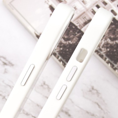 Чохол TPU+Glass Sapphire Midnight Open Camera with MagSafe для Apple iPhone 15 Plus (6.7") Білий / White