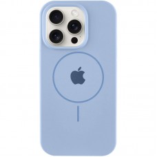 Чохол Silicone Case Full Protective (AA) with MagSafe для Apple iPhone 15 Pro Max (6.7") Блакитний / Lilac Blue