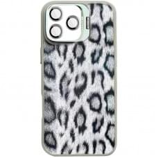 Чохол TPU+PC Wild Leopard with MagSafe and Lens для Apple iPhone 15 Pro Max (6.7") Grey