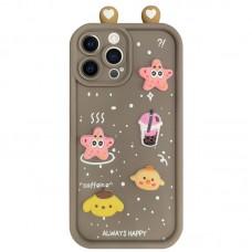 Чохол TPU Toys Case with Ears для Apple iPhone 16 Pro (6.3") Brown