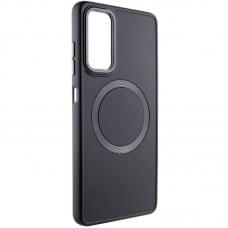 TPU чохол Bonbon Metal Style with MagSafe для Samsung Galaxy A25 5G Чорний / Black