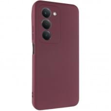 Чохол TPU GETMAN Liquid Silk Full Camera для Xiaomi Redmi 15 (EU) Бордовий / Marsala