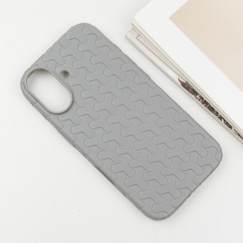 Чохол TPU Weaving для Apple iPhone 16 (6.1") Grey