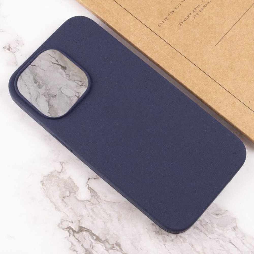 Чохол Silicone Case Full Protective (AA) NO LOGO для Apple iPhone 15 Pro Max (6.7") Темно-синій / Midnight blue