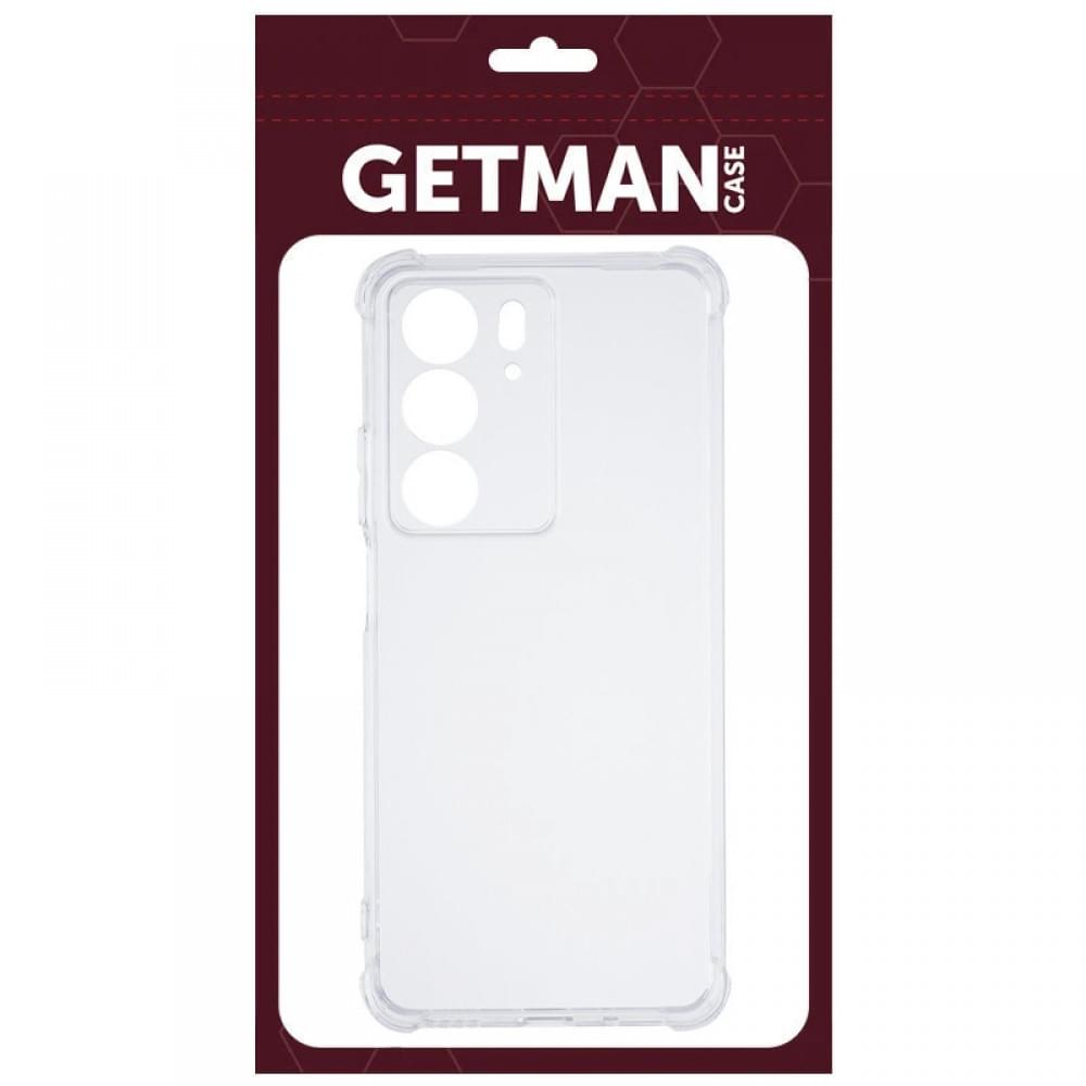 TPU чохол GETMAN Ease logo посилені кути Full Camera для Realme C75 / C75x Безбарвний (прозорий)