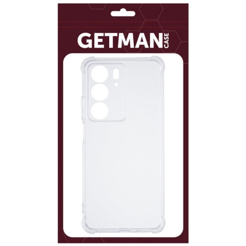 TPU чохол GETMAN Ease logo посилені кути Full Camera для Realme C75 / C75x Безбарвний (прозорий)