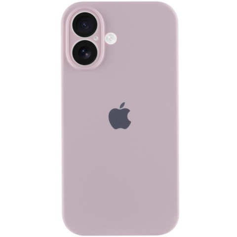 Чохол Silicone Case Full Camera Protective (AA) для Apple iPhone 16 (6.1") Рожевий / Chalk Pink