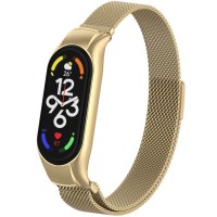 Ремінець Milanese Loop Design для Xiaomi Mi Band 5/6 Vintage gold