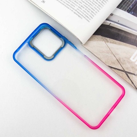 Чохол TPU+PC Fresh sip series для Xiaomi Redmi 12 Рожевий / Синій