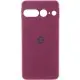 Чохол Silicone Cover Lakshmi Full Camera (AAA) with Logo для Google Pixel 7 Pro Бордовий / Plum