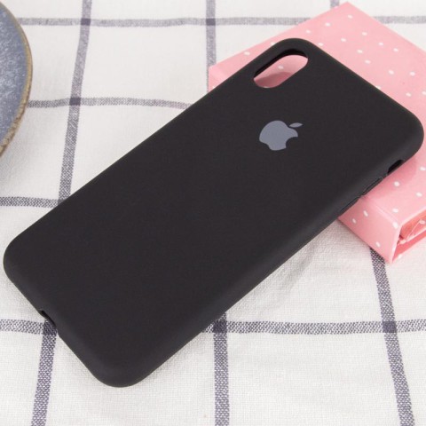 Чохол Silicone Case Full Protective (AA) для Apple iPhone XS Max (6.5") Чорний / Black