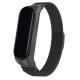 Ремінець Milanese Loop Design для Xiaomi Mi Band 3/4 Чорний