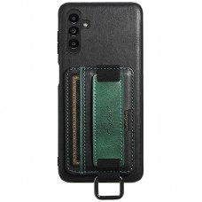 Шкіряний чохол Wallet case and straps для Samsung Galaxy A14 4G/5G Чорний / Black