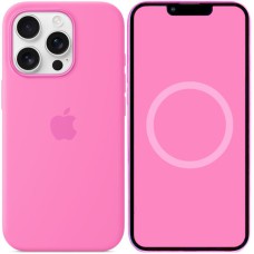 Чохол Silicone case (AAA) with Magsafe and Animation для Apple iPhone 16 Pro Max (6.9") Peony