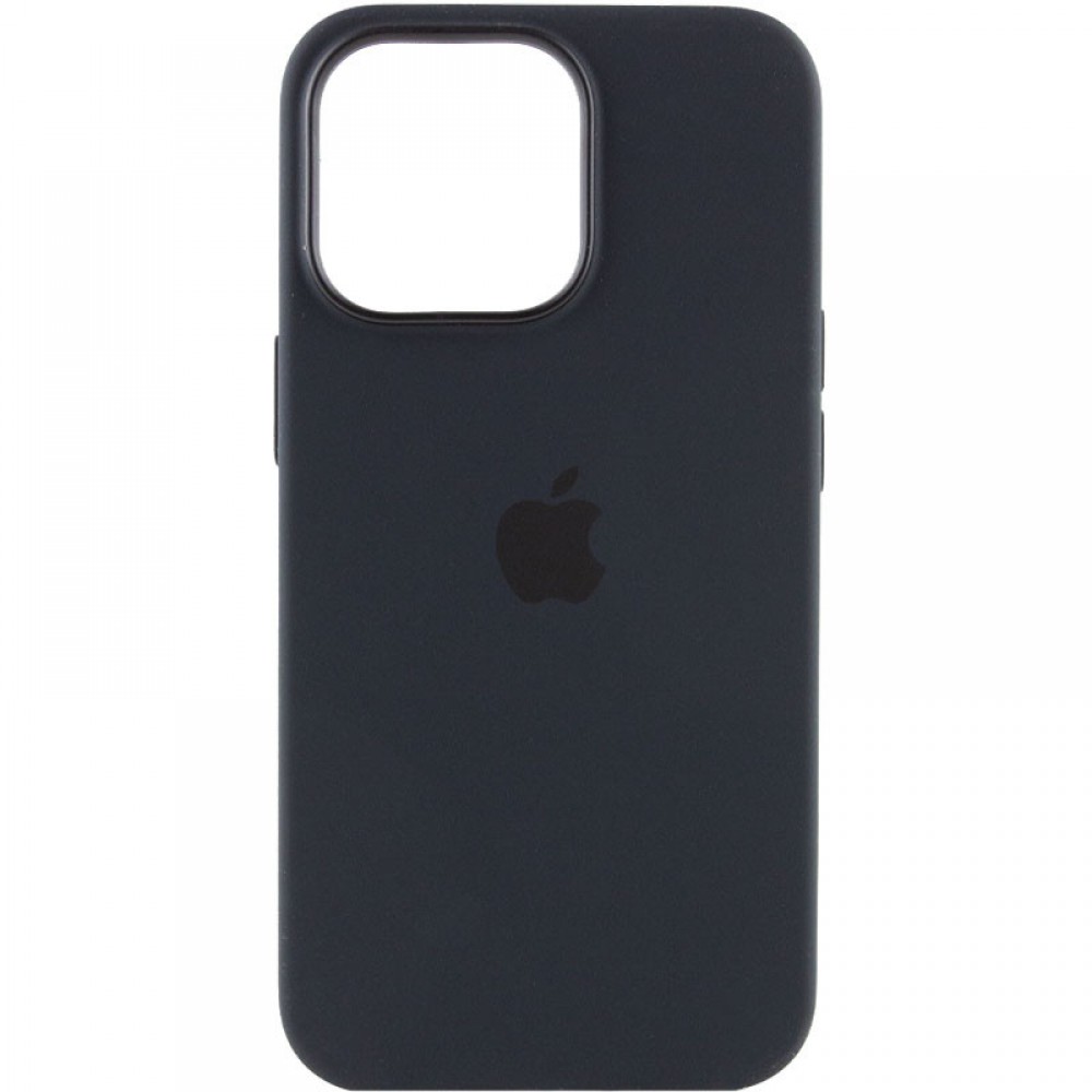 Чохол Silicone case (AAA) with Magsafe and Animation для Apple iPhone 13 Pro Max (6.7") Чорний / Midnight