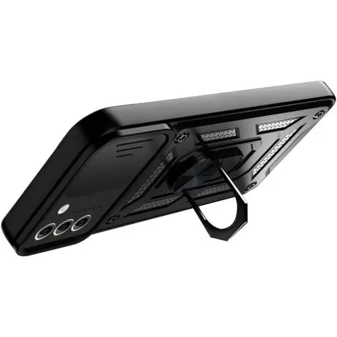 Чохол Ummi Camshield Serge Ring для Samsung Galaxy S21+ Чорний / Black