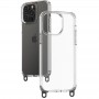 Чохол TPU Transparent with Straps для Apple iPhone 14 Pro Max (6.7") Red / White