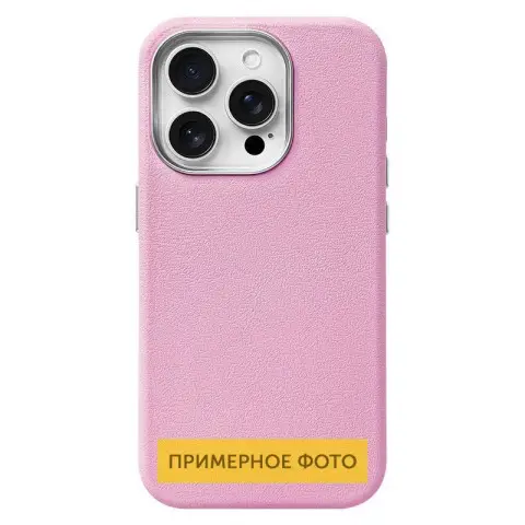 Шкіряний чохол Leather Case Metal Buttons для Xiaomi Redmi 14C / Poco C75 Light Pink