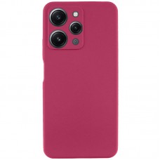 Чохол Silicone Cover Lakshmi Full Camera (AAA) для Xiaomi Redmi 12 Бордовий / Plum
