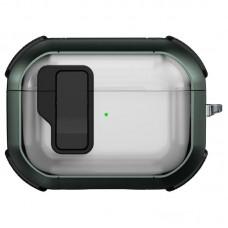 Футляр протиударний Locking Button для навушників Airpods Pro Apple Green