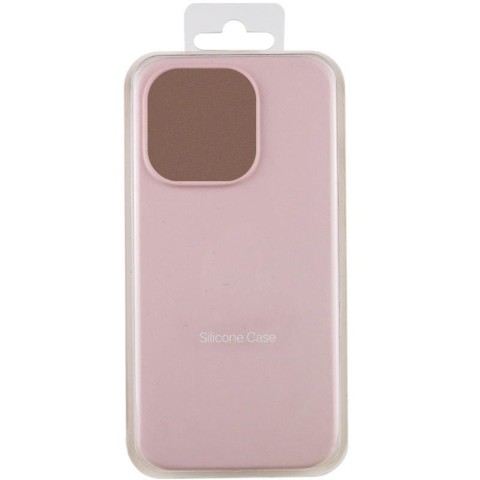 Чохол Silicone Case Full Protective (AA) NO LOGO для Apple iPhone 16 (6.1") Рожевий / Chalk Pink