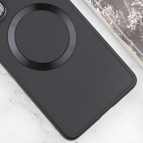 TPU чохол Bonbon Metal Style with MagSafe для Samsung Galaxy A25 5G Чорний / Black