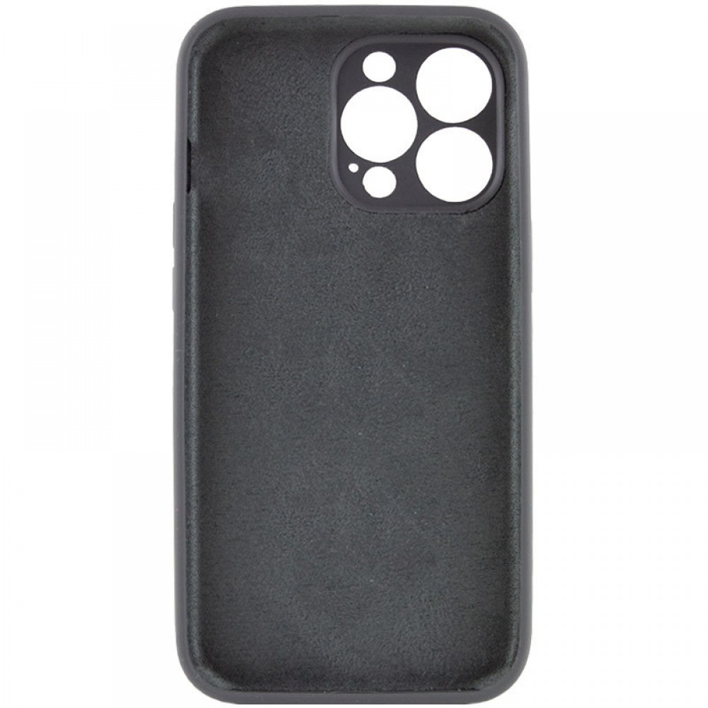 Чохол Silicone Case Full Camera Protective (AA) NO LOGO для Apple iPhone 15 Pro Max (6.7") Сірий / Dark Gray