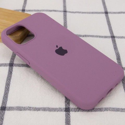 Чохол Silicone Case Full Protective (AA) для Apple iPhone 12 Pro Max (6.7") Ліловий / Lilac Pride