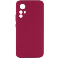 Чохол Silicone Cover Ummi Lakshmi Full Camera (AA) для Xiaomi Redmi Note 12S Бордовий / Marsala