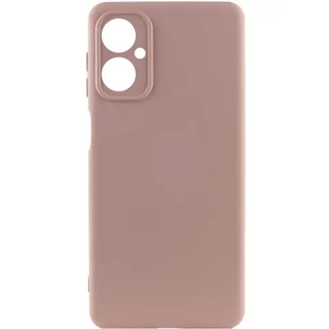 Чохол TPU GETMAN Liquid Silk Full Camera для Motorola Moto G14 Рожевий / Pink Sand