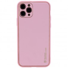 Шкіряний чохол Xshield для Apple iPhone 12 Pro Max (6.7") Рожевий / Pink