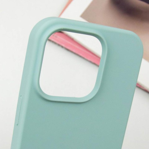 Чохол Silicone Case Full Protective (AA) NO LOGO для Apple iPhone 16 (6.1") Бірюзовий / Beryl