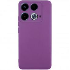 Чохол TPU GETMAN Liquid Silk Full Camera для Infinix Note 40 4G Фіолетовий / Grape