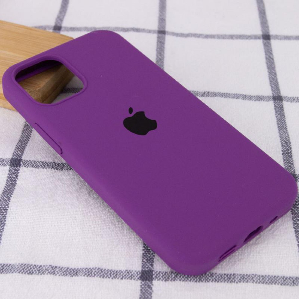 Чохол Silicone Case Full Protective (AA) для Apple iPhone 12 Pro Max (6.7") Фіолетовий / Grape