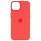 Чехол Silicone case (AAA) with Magsafe and Animation для Apple iPhone 15 (6.1")