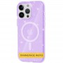 Чохол TPU Galaxy Sparkle (MagFit) для Apple iPhone 16 Plus (6.7") Purple+Glitter