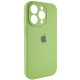 Чохол Silicone Case Full Camera Protective (AA) для Apple iPhone 15 Pro (6.1") М'ятний / Mint
