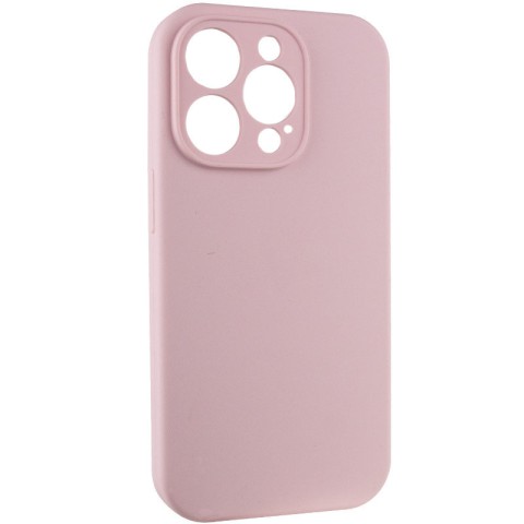 Чохол Silicone Case Full Camera Protective (AA) NO LOGO для Apple iPhone 14 Pro Max (6.7") Рожевий / Chalk Pink