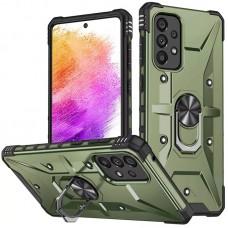 Ударостійкий чохол Pathfinder Ring для Samsung Galaxy A53 5G Зелений / Army Green