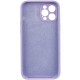 Чохол Silicone Case Full Camera Protective (AA) NO LOGO для Apple iPhone 12 Pro Max (6.7") Бузковий / Lilac