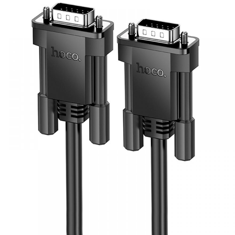 Дата кабель Hoco US11 VGA male to VGA male HD (1m) Black