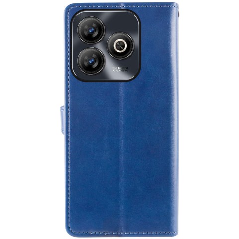 Шкіряний чохол-книжка GETMAN Gallant (PU) для ZTE Blade A75 4G Синій