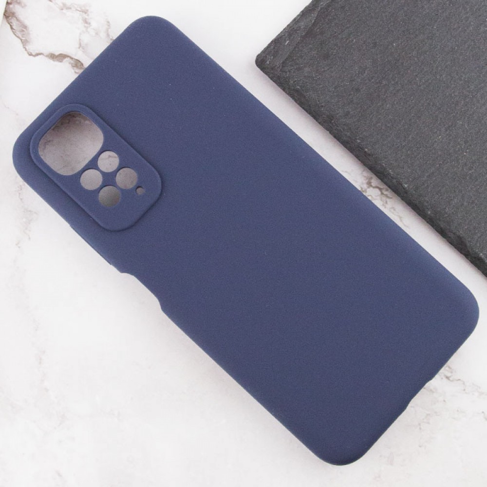 Чохол Silicone Cover Lakshmi Full Camera (AAA) для Xiaomi Redmi Note 11 (Global) / Note 11S Темно-синій / Midnight blue