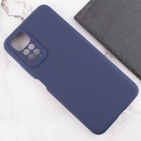 Чохол Silicone Cover Lakshmi Full Camera (AAA) для Xiaomi Redmi Note 11 (Global) / Note 11S Темно-синій / Midnight blue