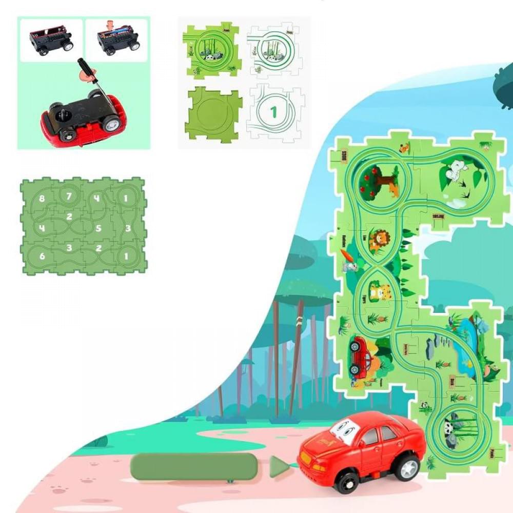 Розвиваюча іграшка-пазл SHT 1103B Forest Park (25pcs) Green